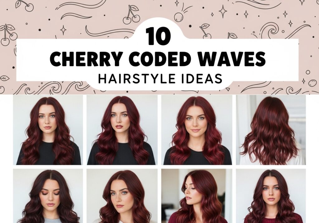 Cherry Coded Waves Hairstyle Ideas
