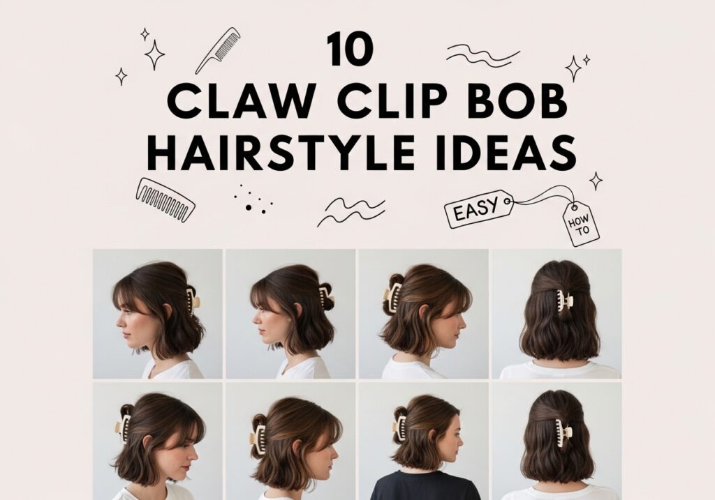 Claw Clip Bob Hairstyle Ideas