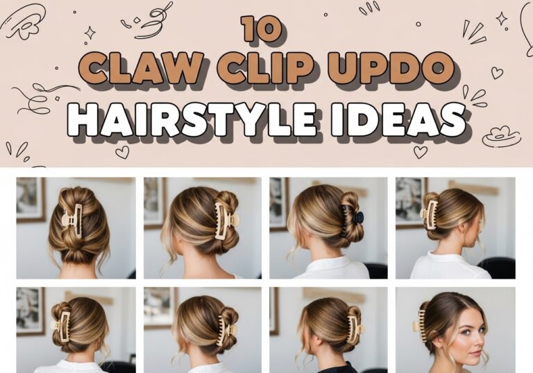 Claw Clip Updo Hairstyle Ideas