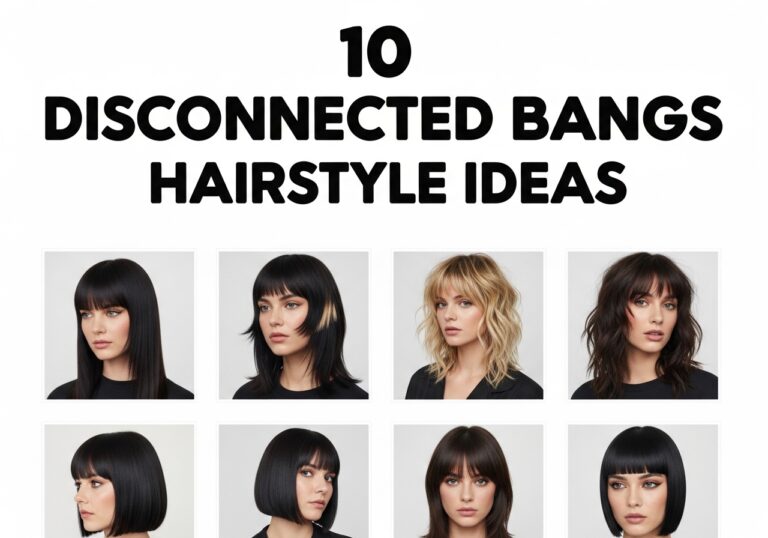 Disconnected Bangs Hairstyle Ideas