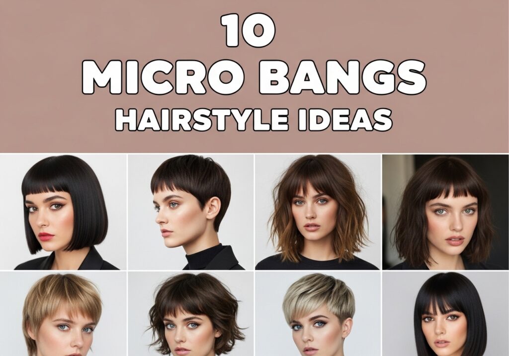 Micro Bangs Hairstyle Ideas