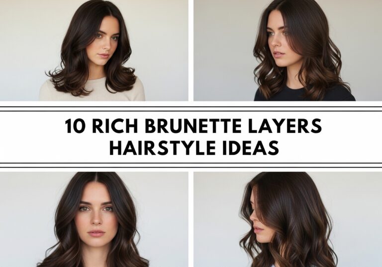 Rich Brunette Layers Hairstyle Ideas