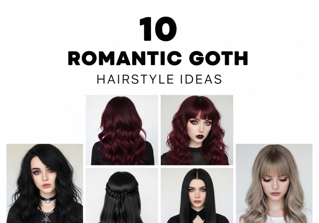 Romantic Goth Hairstyle Ideas