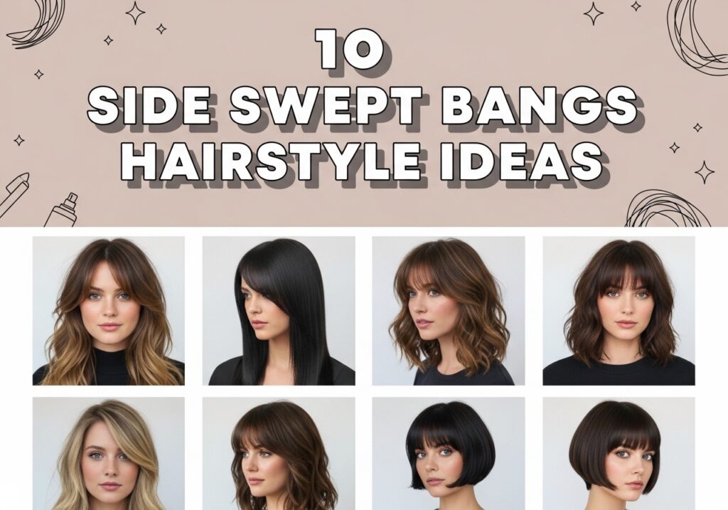 Side Swept Bangs Hairstyle Ideas