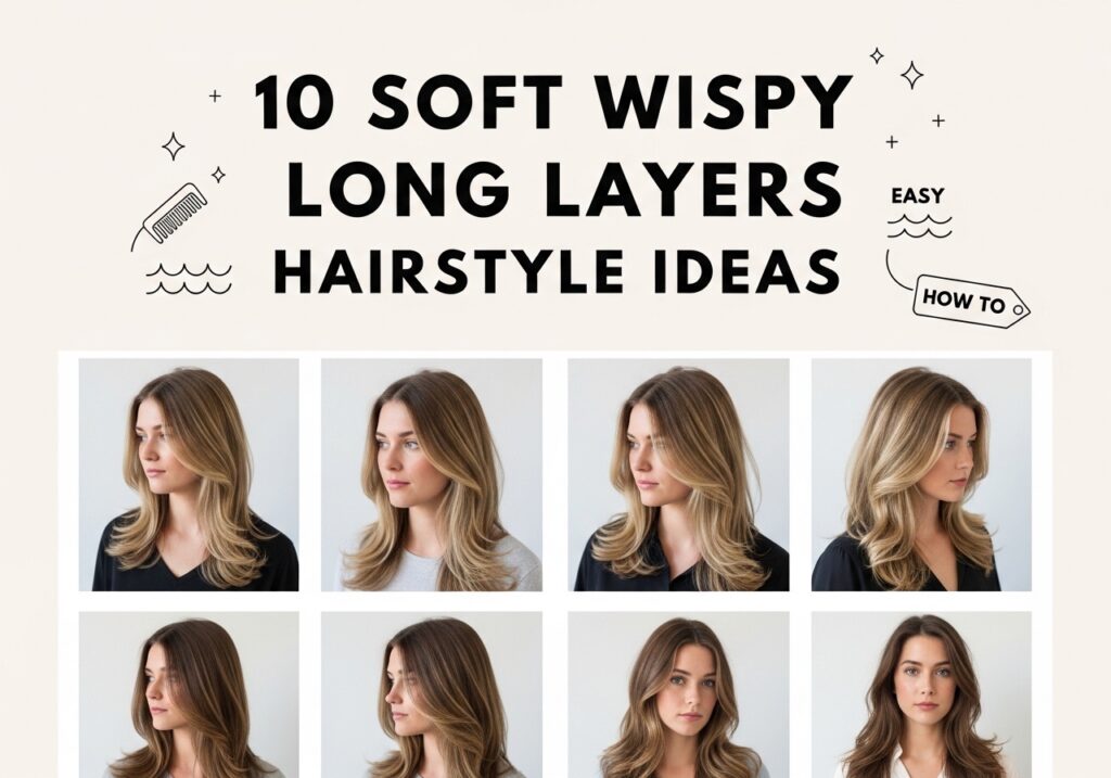Soft Wispy Long Layers Hairstyle Ideas