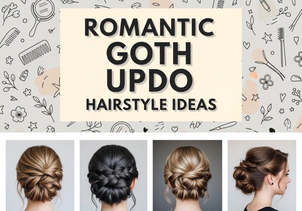 Romantic Goth Updo Hairstyle Ideas