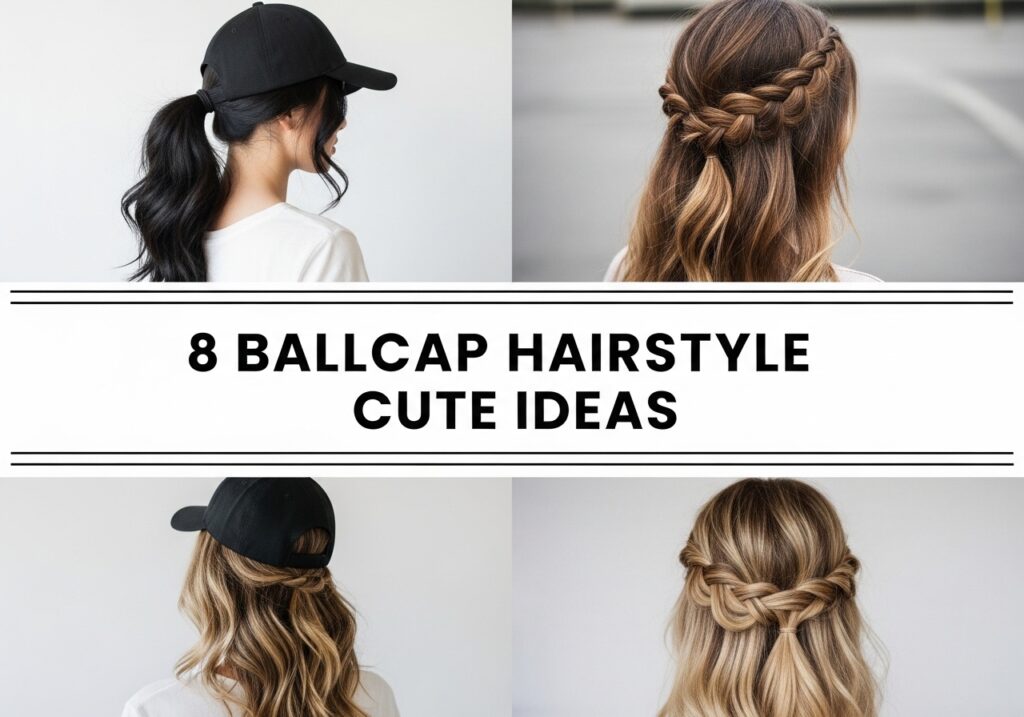 Ballcap Hairstyle Cute Ideas