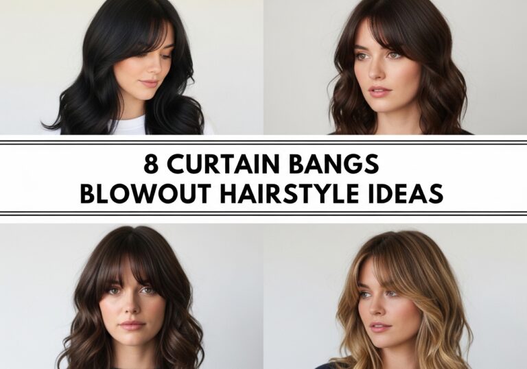 Curtain Bangs Blowout Hairstyle Ideas