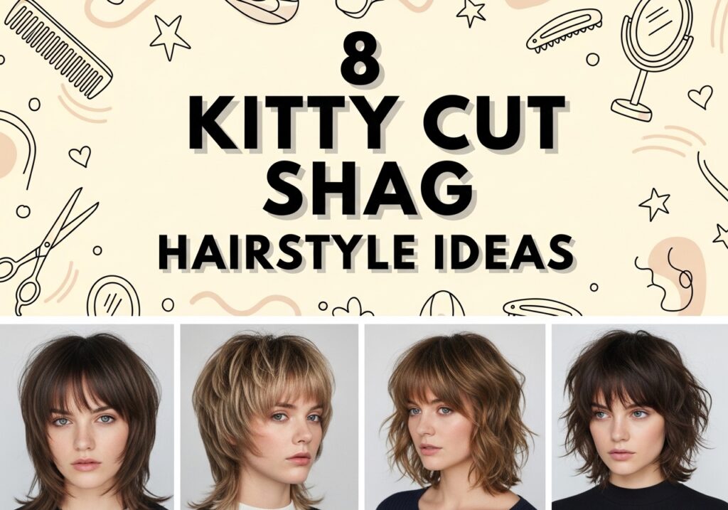 Kitty Cut Shag Hairstyle Ideas