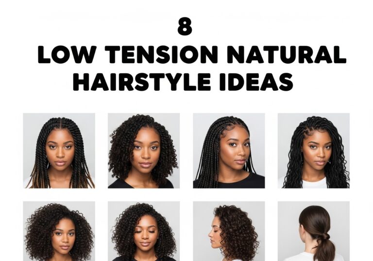 Low Tension Natural Hairstyle Ideas