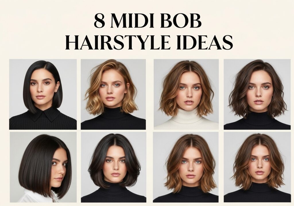 Midi Bob Hairstyle Ideas
