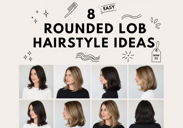 Rounded Lob Hairstyle Ideas