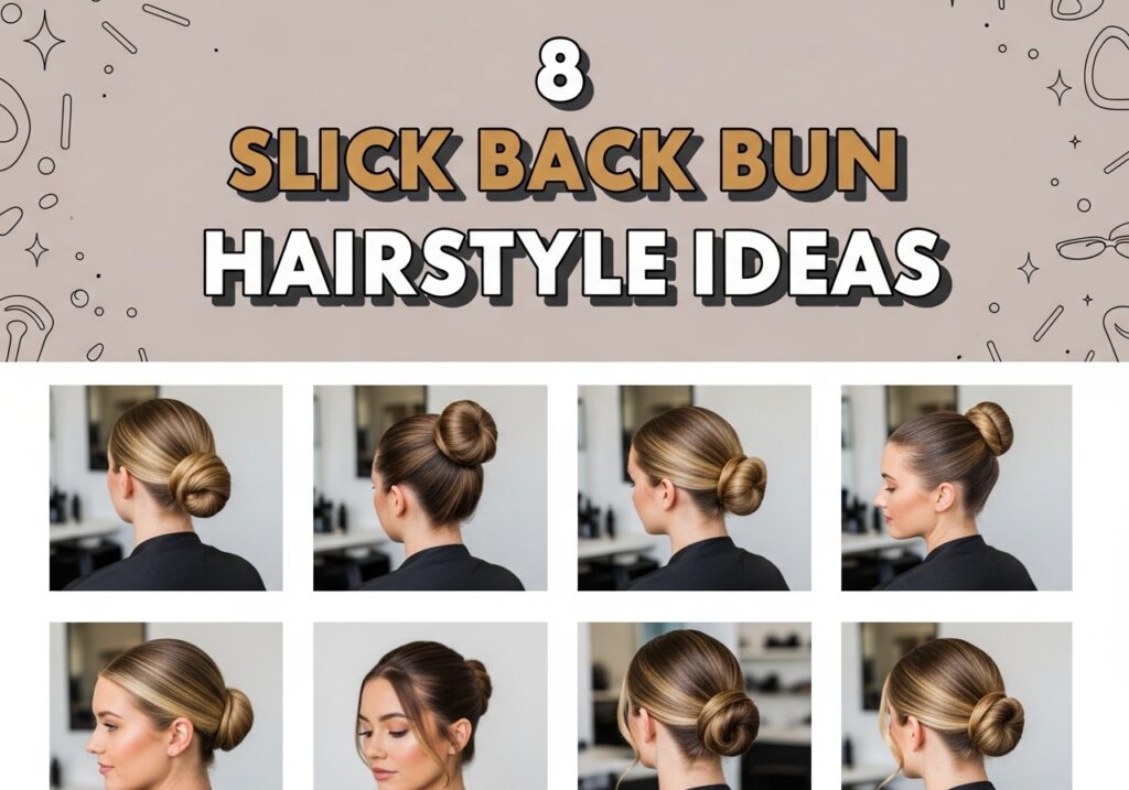 Slick Back Bun Hairstyle Ideas
