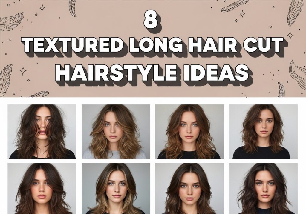 Textured Long Hair Cut Hairstyle Ideas