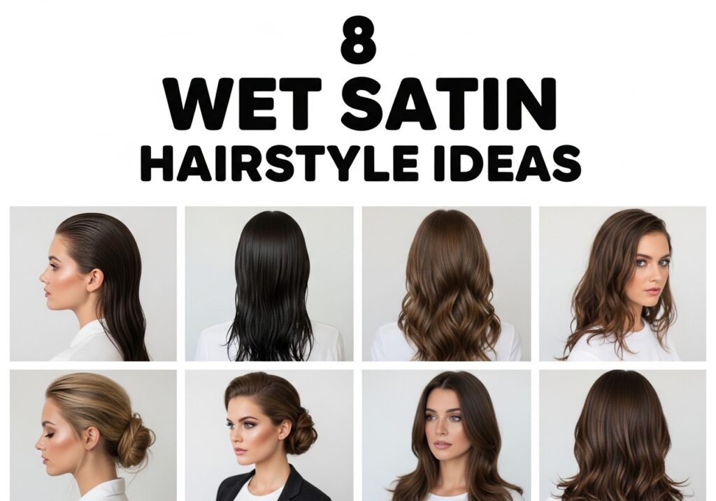 Wet Satin Hairstyle Ideas