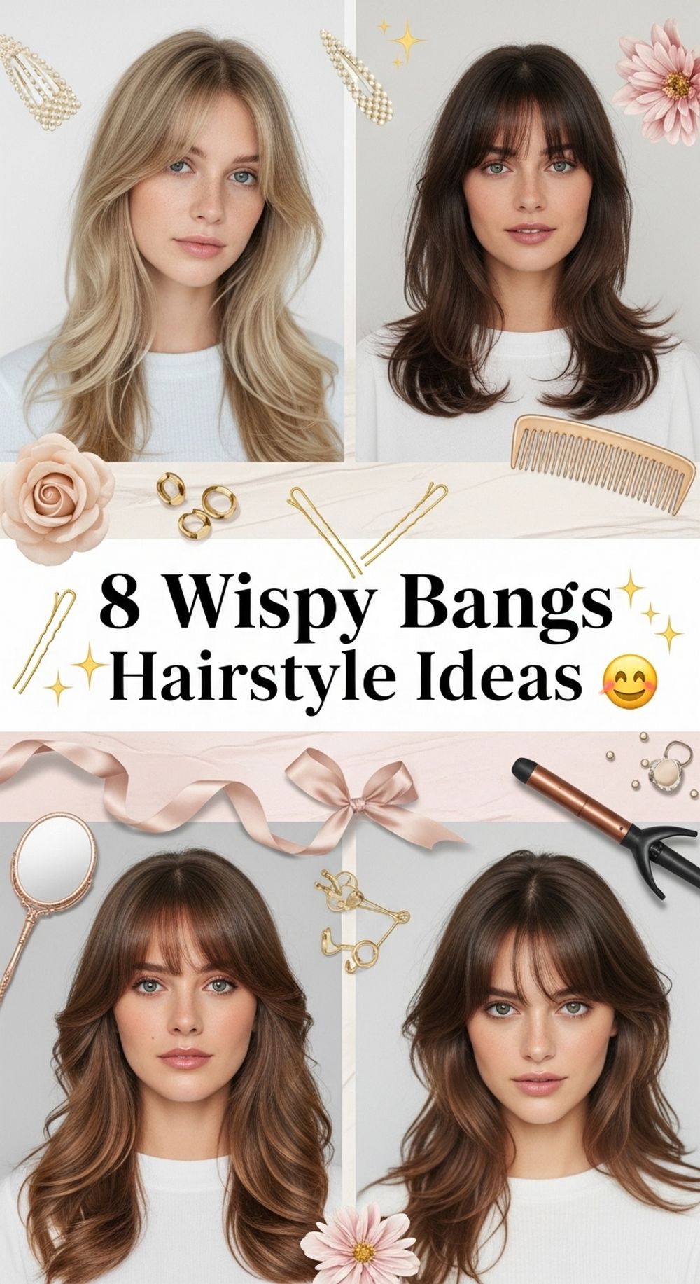 Wispy Bangs Hairstyle Ideas