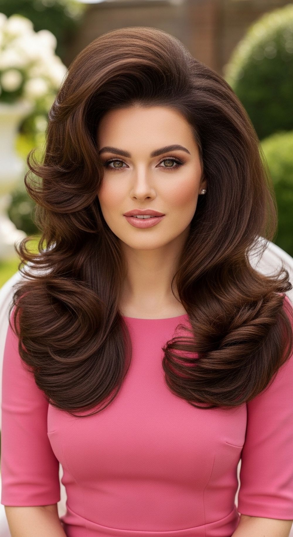 Big Bouncy Bombshell Blowout Hairstyle