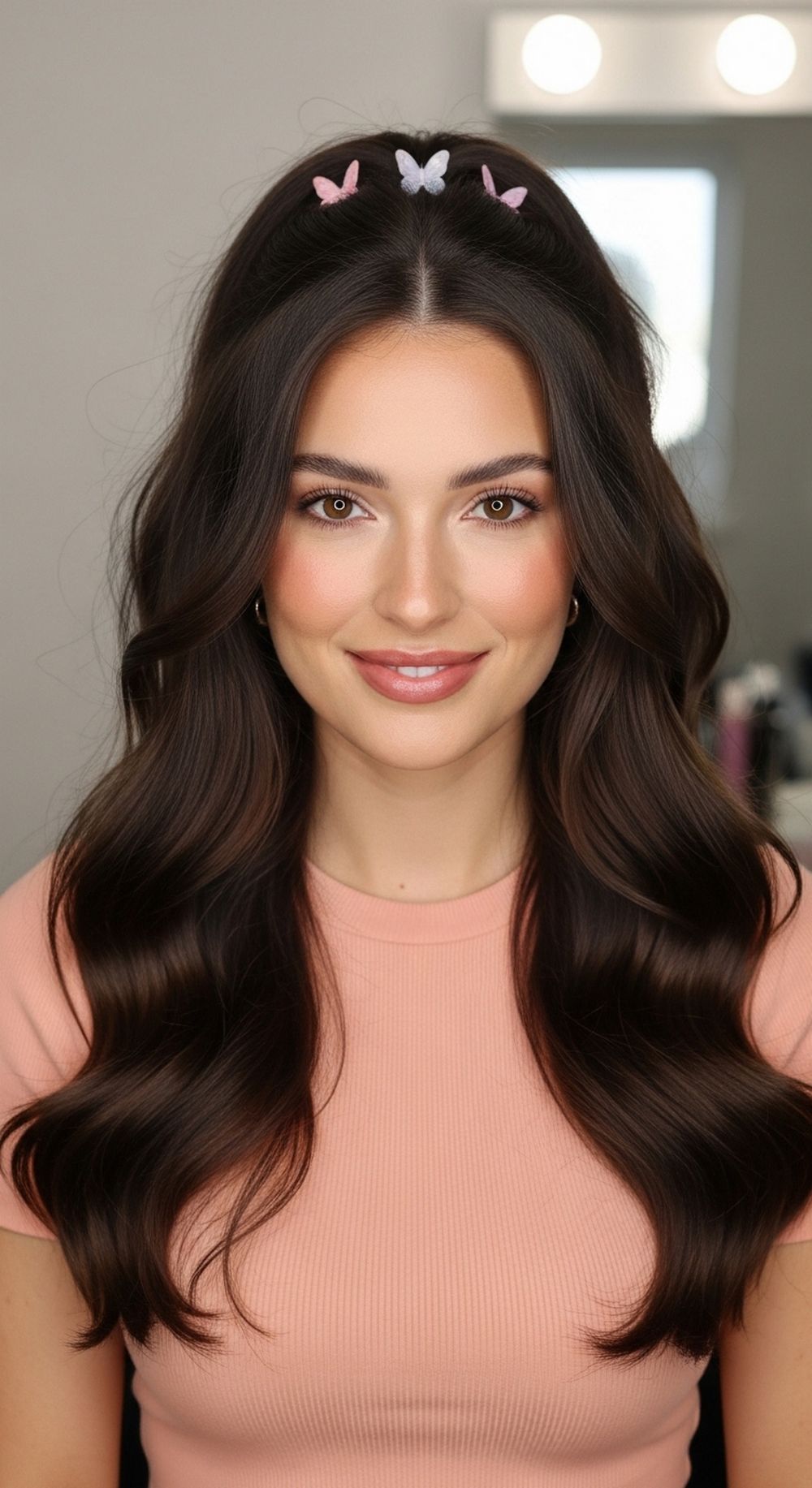 Butterfly Clip Half-Up s Hairstyle