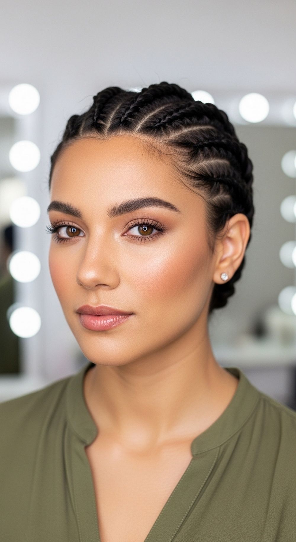 Chunky Flat Twist Back Hairstyle