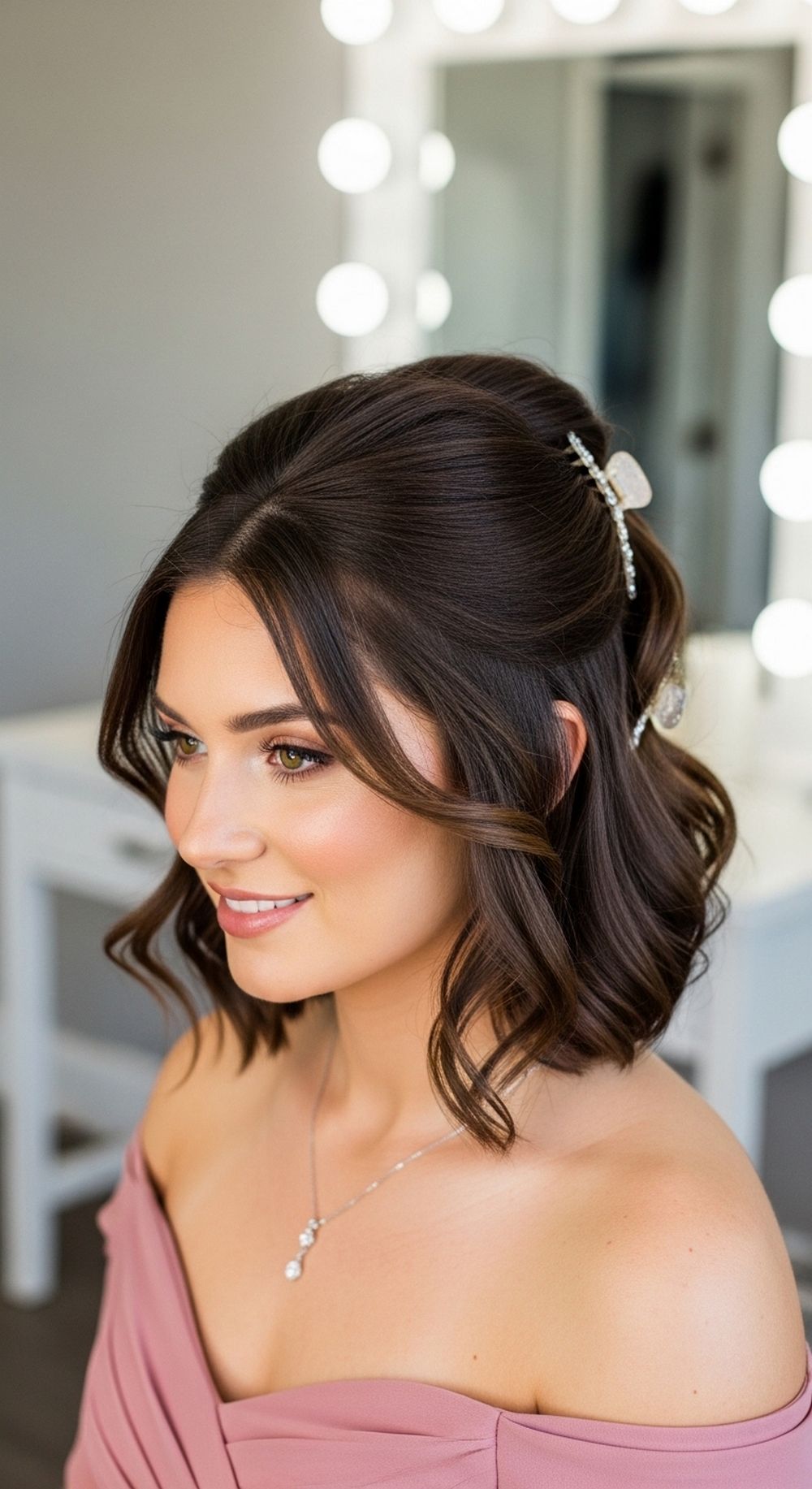 Claw Clip Faux Updo Bob Hairstyle