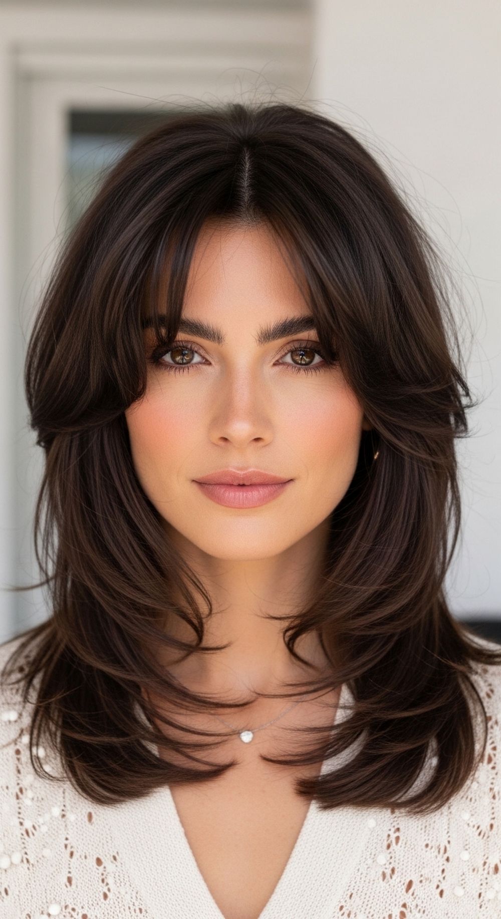 Face-Framing Shaggy Layers Hairstyle