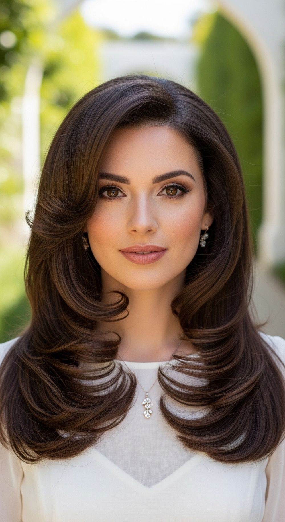 Glam s Blowout Long Hair Hairstyle