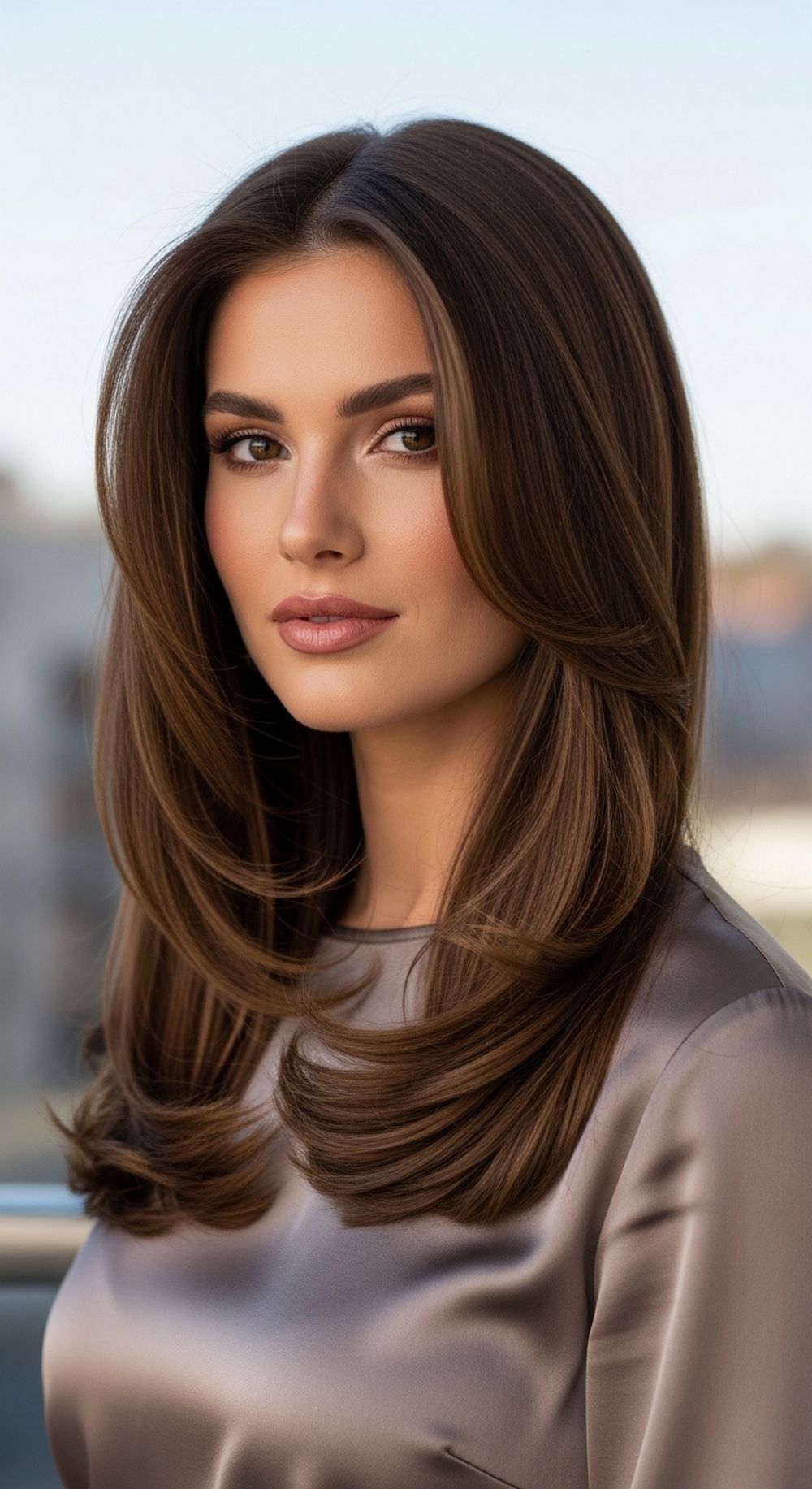 Long Luxe Bombshell Blowout Hairstyle