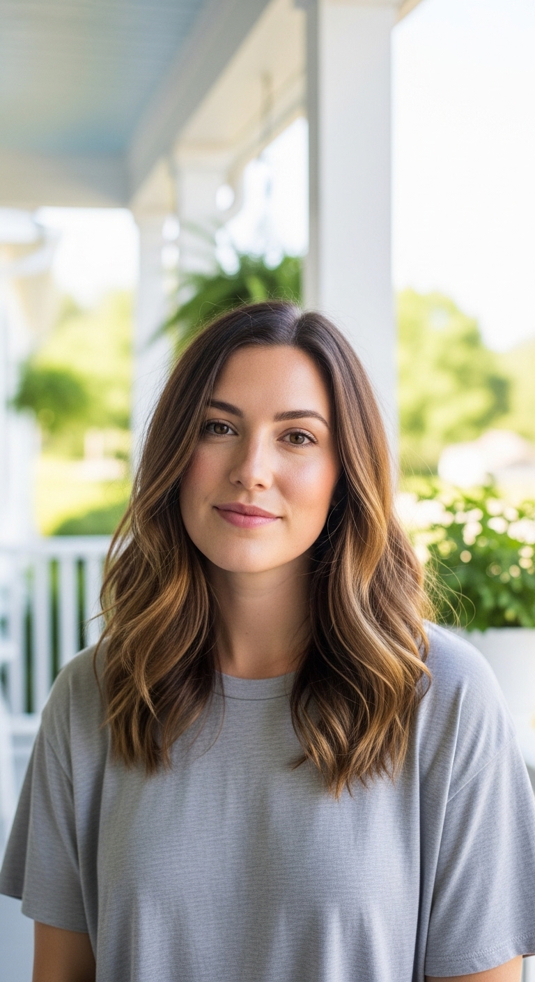 Low-Heat Air-Dried Ghost Waves Beachy Hairstyle