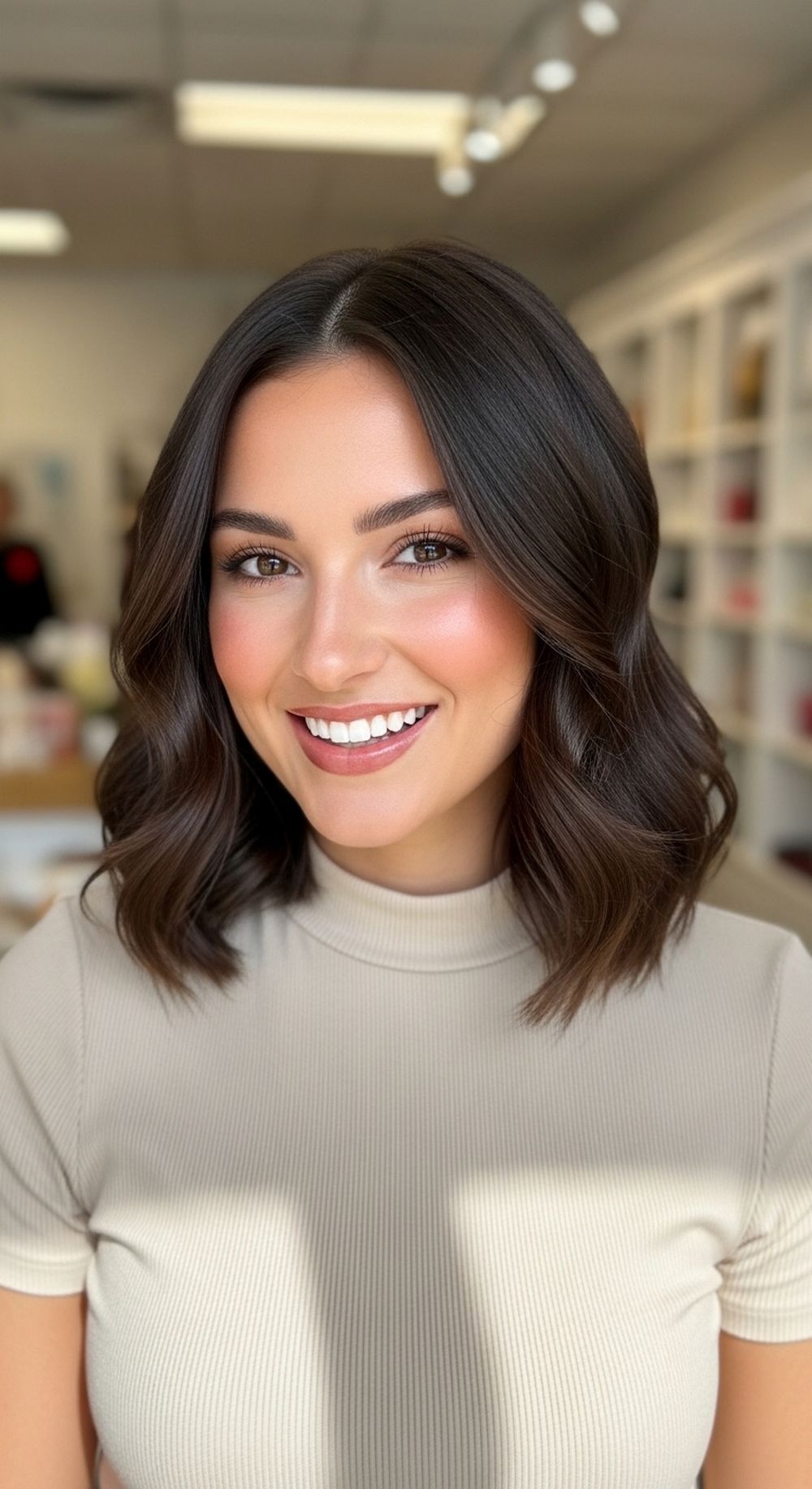 Organic Curls Bob Hairstyle
