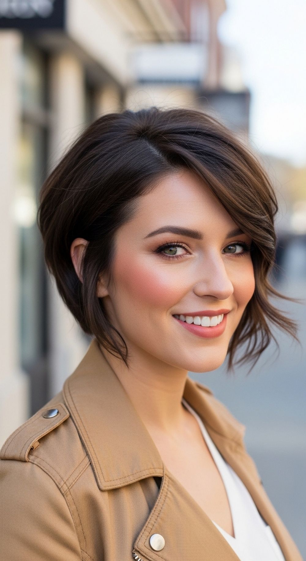 Piecey Textured Heartthrob Bixie Hairstyle