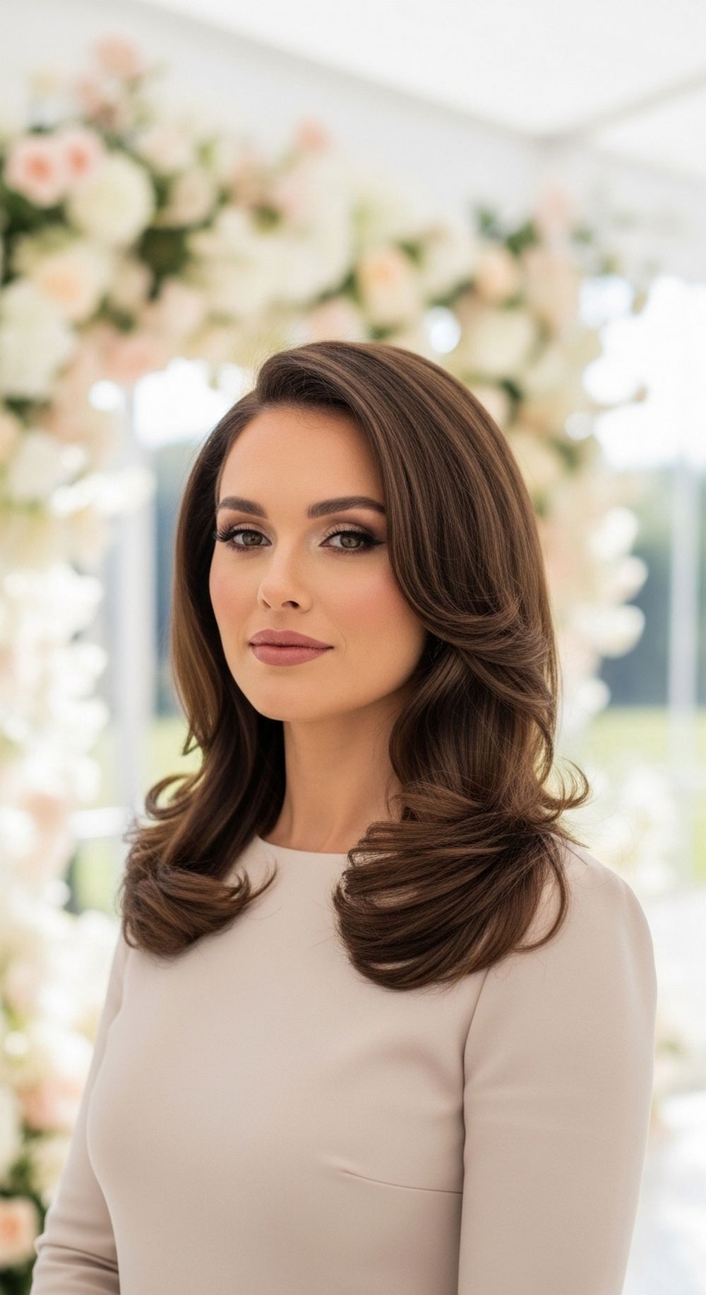 Polished Halo Curls for Events Hairstyle