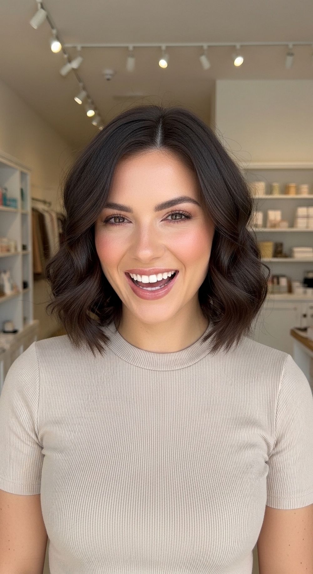 Short Halo Curls Bob Hairstyle