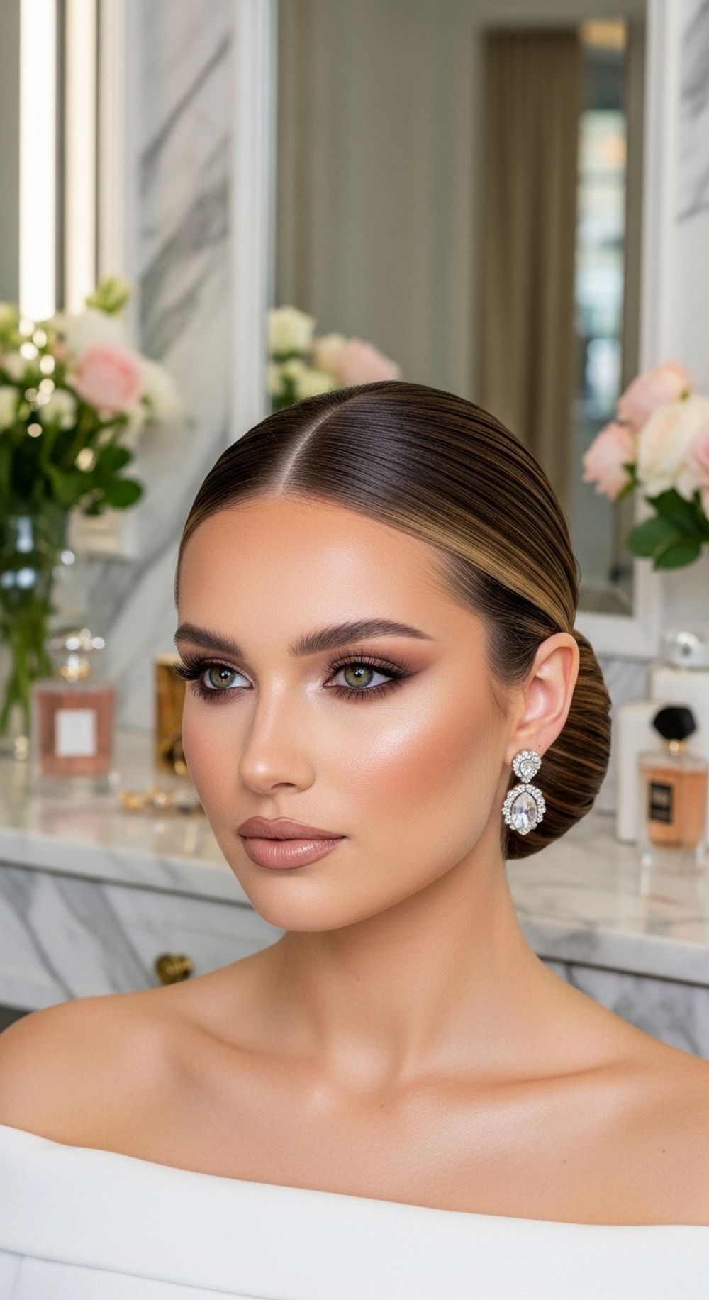 Sleek Low Bun Red Carpet Hairstyle