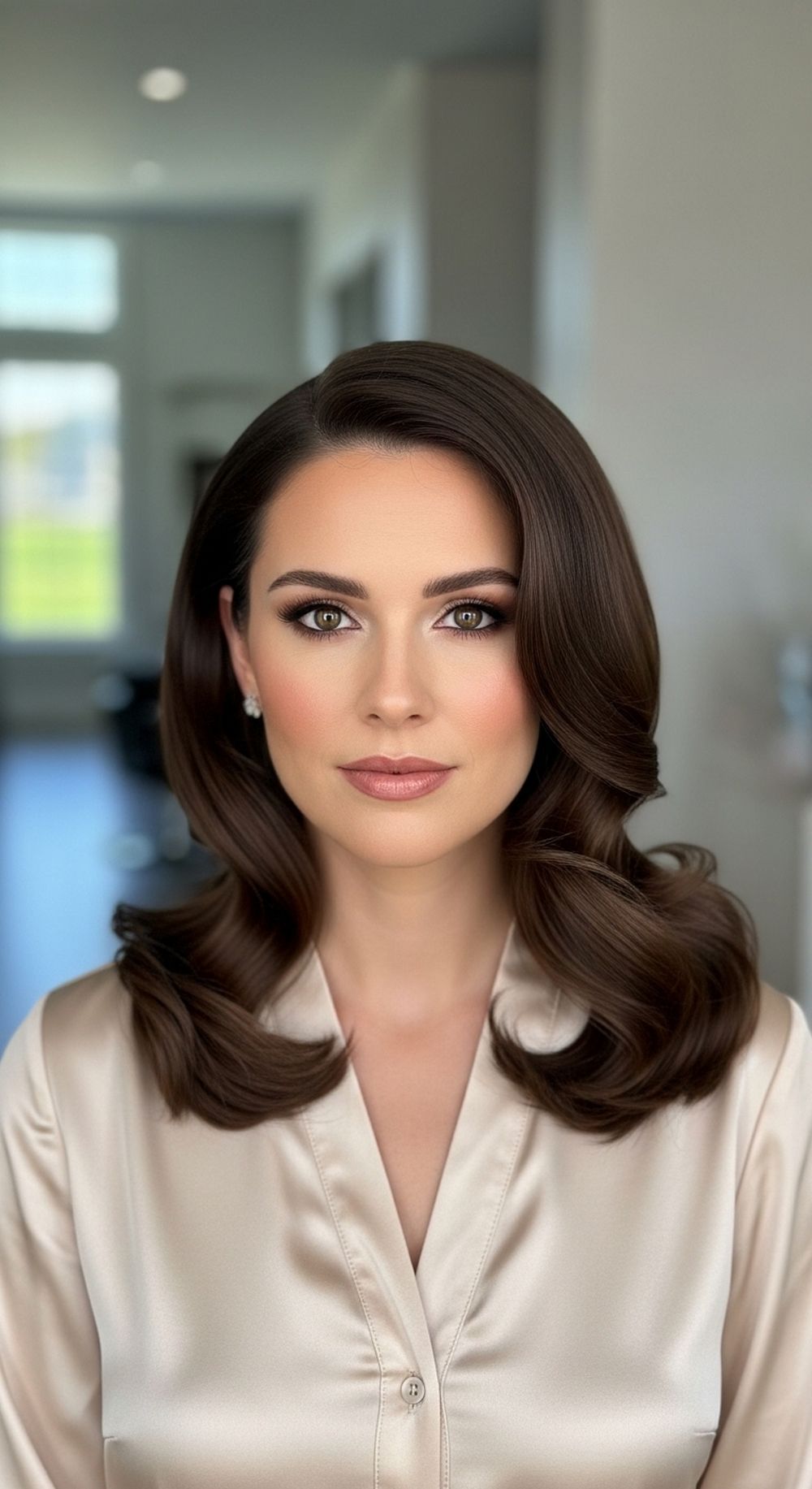 Soft Glam Bombshell Blowout Hairstyle
