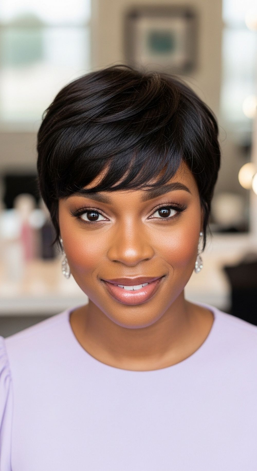 Soft Pixie with Wispy Bangs Haircut Hairstyle