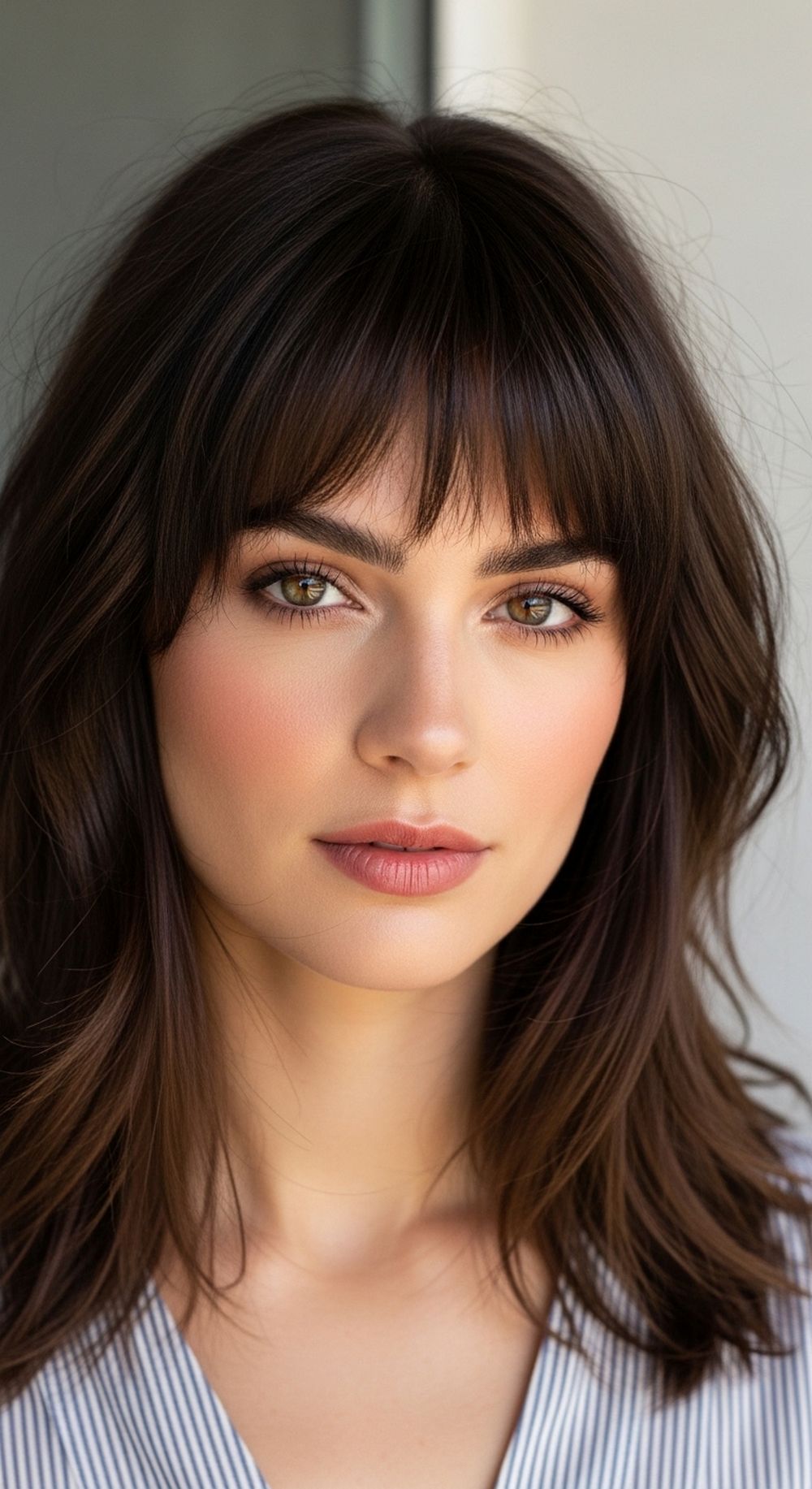 Textured Wispy Bangs Hairstyle