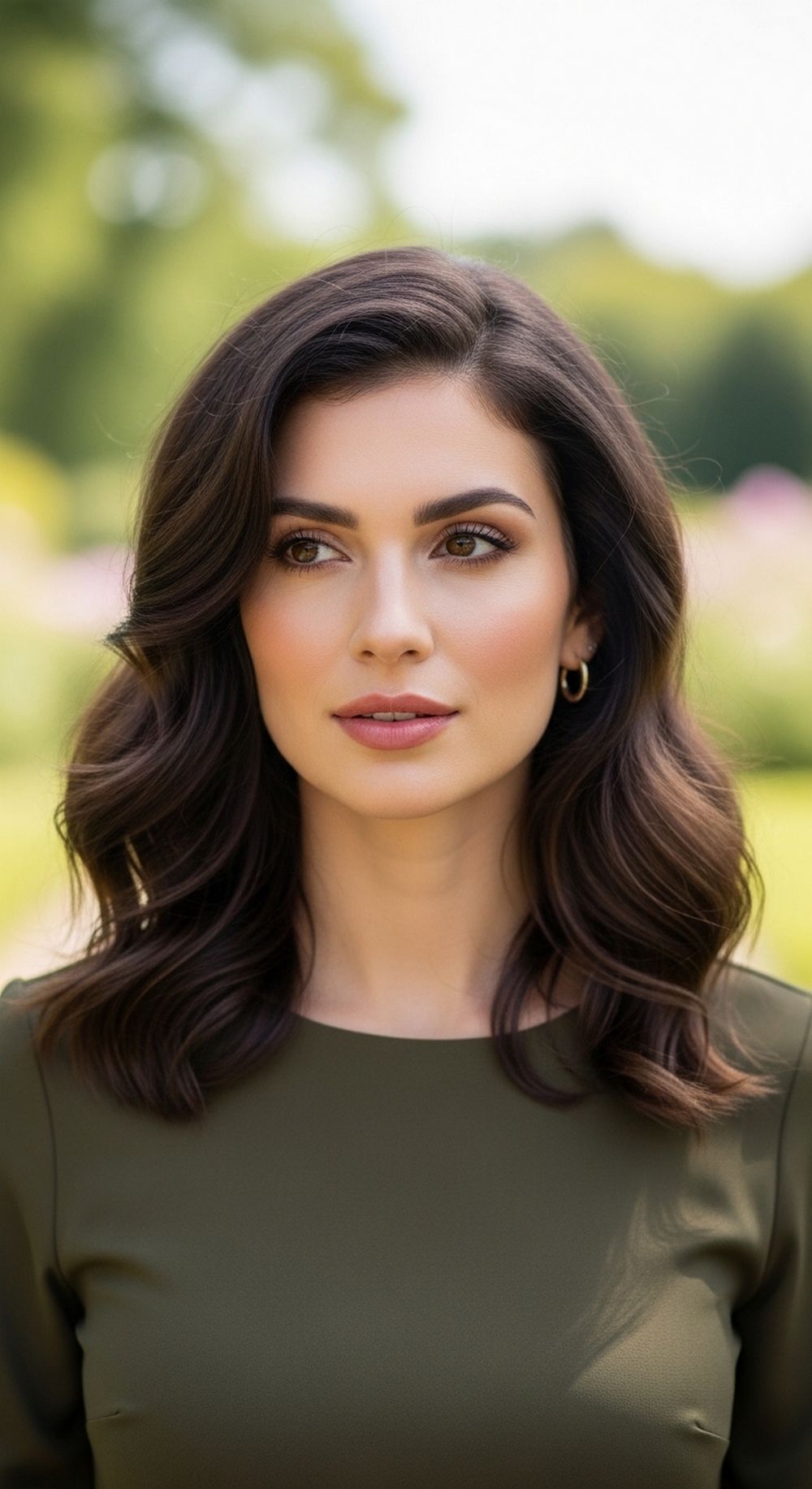 Tousled Espresso Beatnik Waves Hairstyle