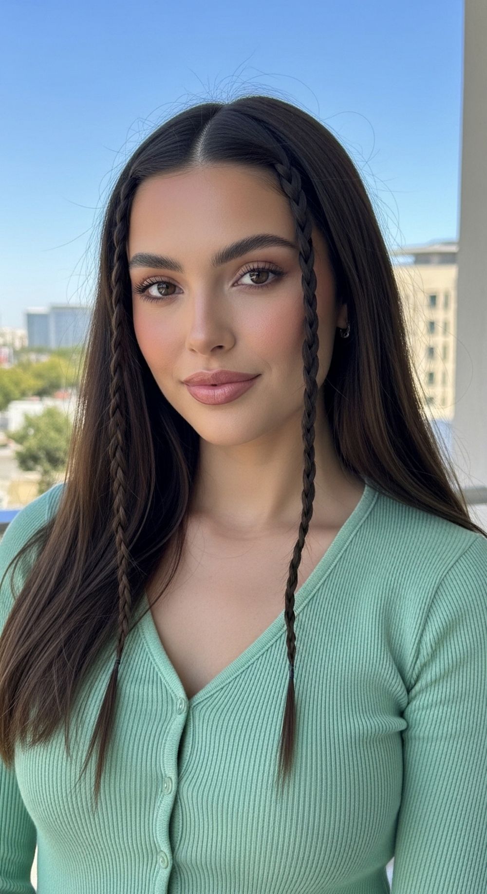 Two Front Braids s Hairstyle