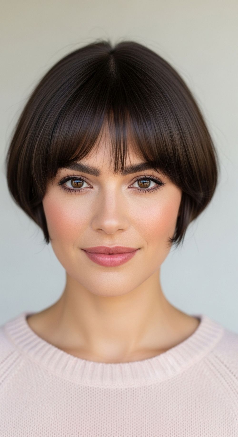 Wispy Bowl Bangs Hairstyle
