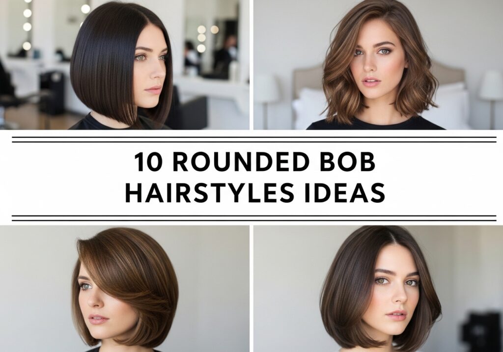 Rounded Bob Hairstyle Ideas