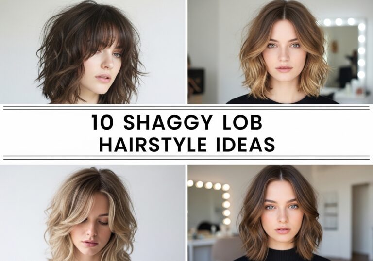 Shaggy Lob Hairstyle Ideas