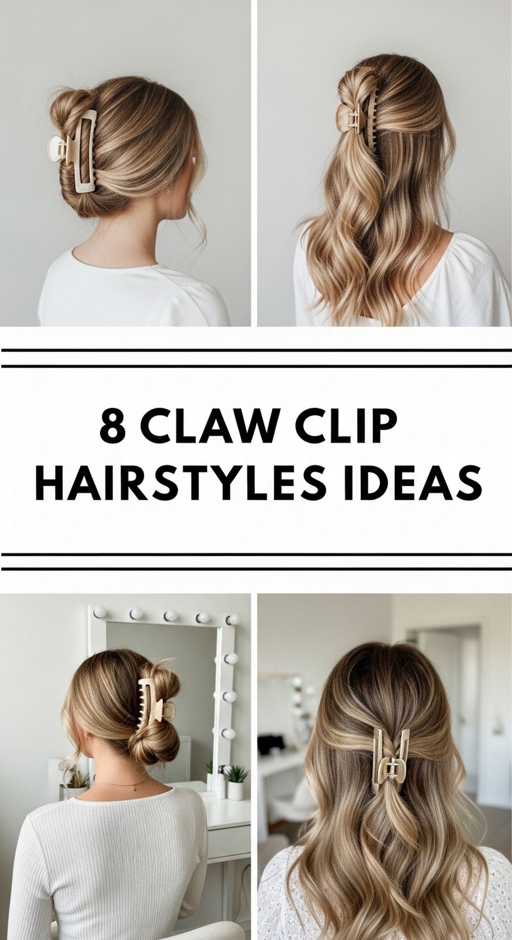 Claw Clip Hairstyles Ideas