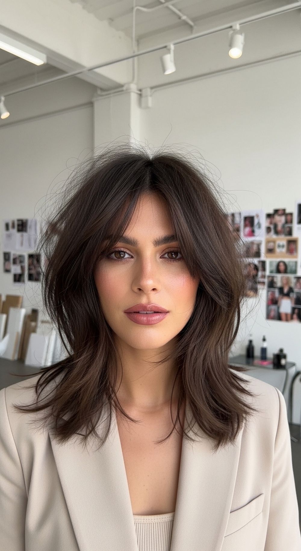 Choppy Shaggy Lob Hairstyle