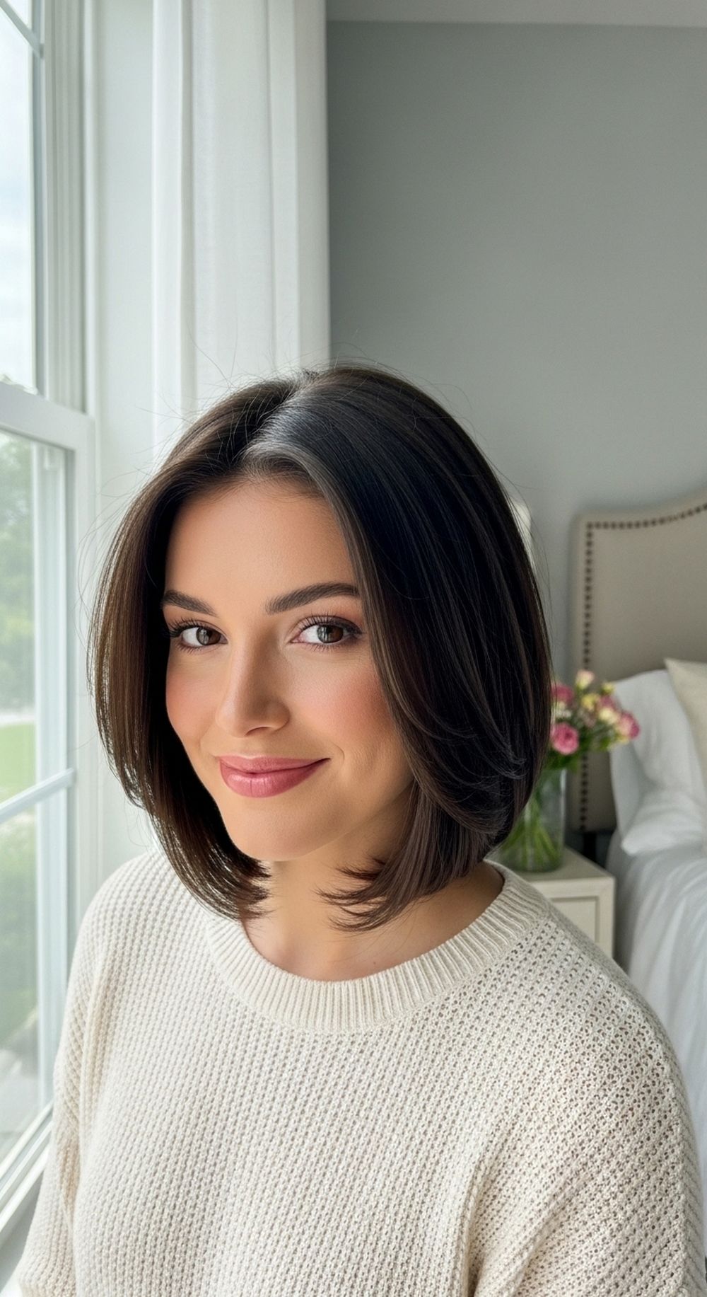 Classic Angled Graduated Bob Hairstyle