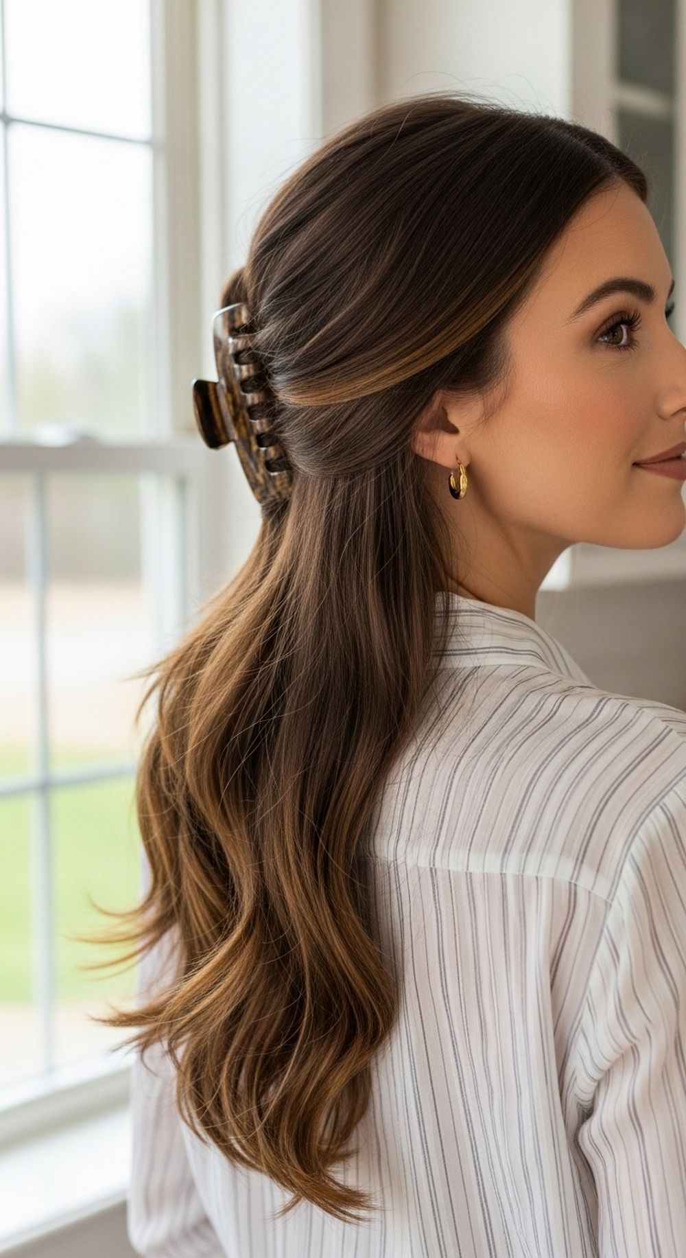 Claw Clip Pony Twist Hairstyle