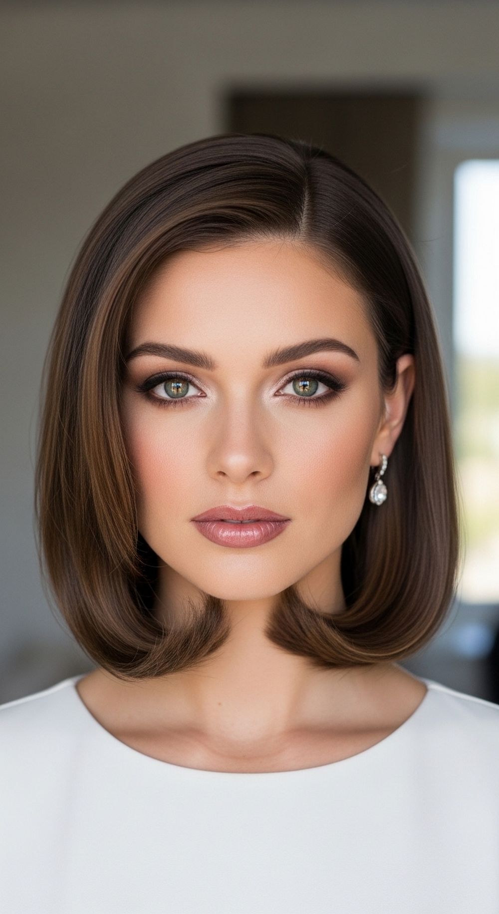 Curled Ends French Bob Prom Hairstyle