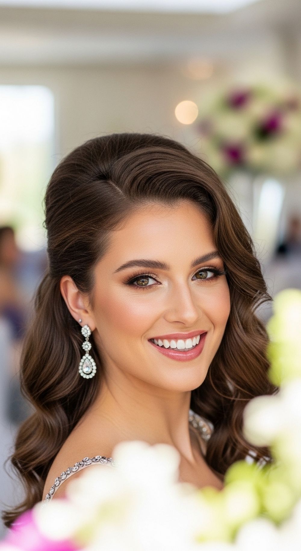 Curly Puff Prom Hairstyle