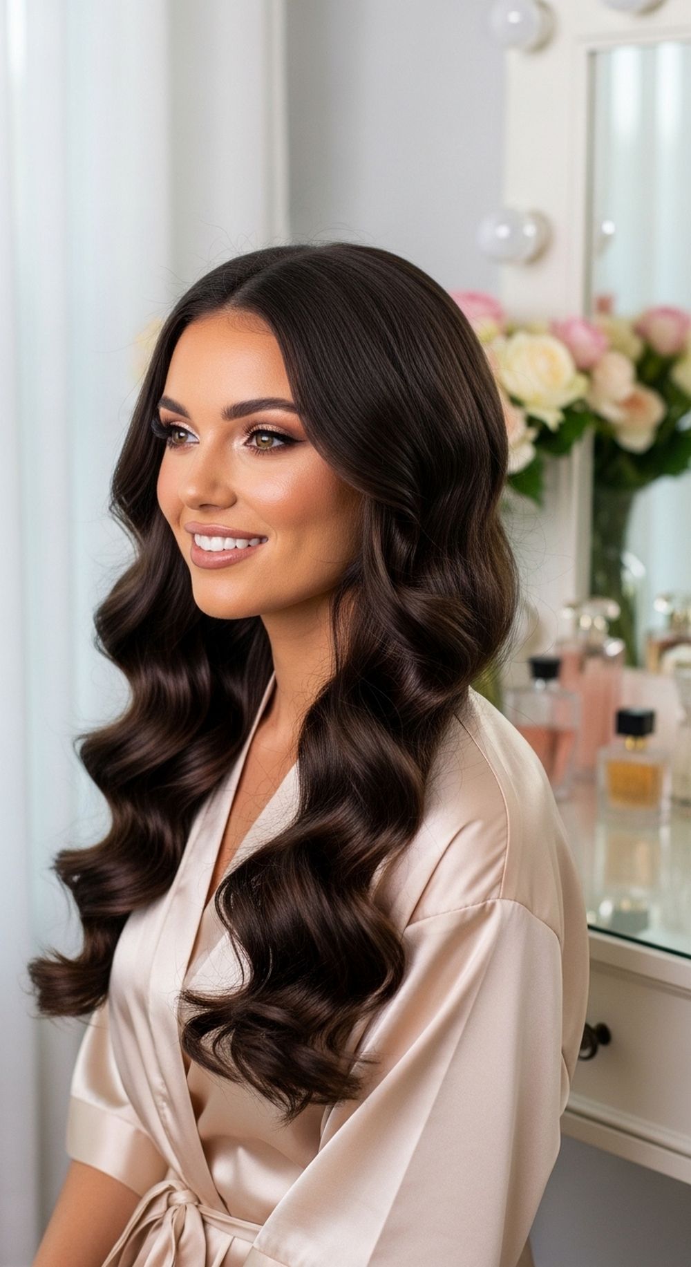 Long Layered Sculptural Curls Hairstyle