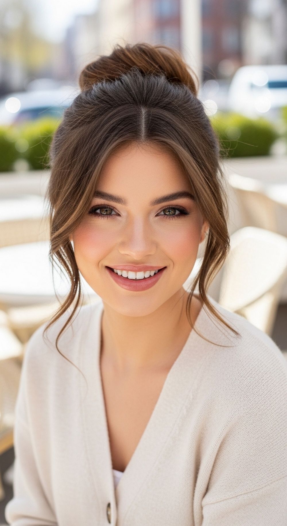 Low Messy Bun Spring Hairstyle