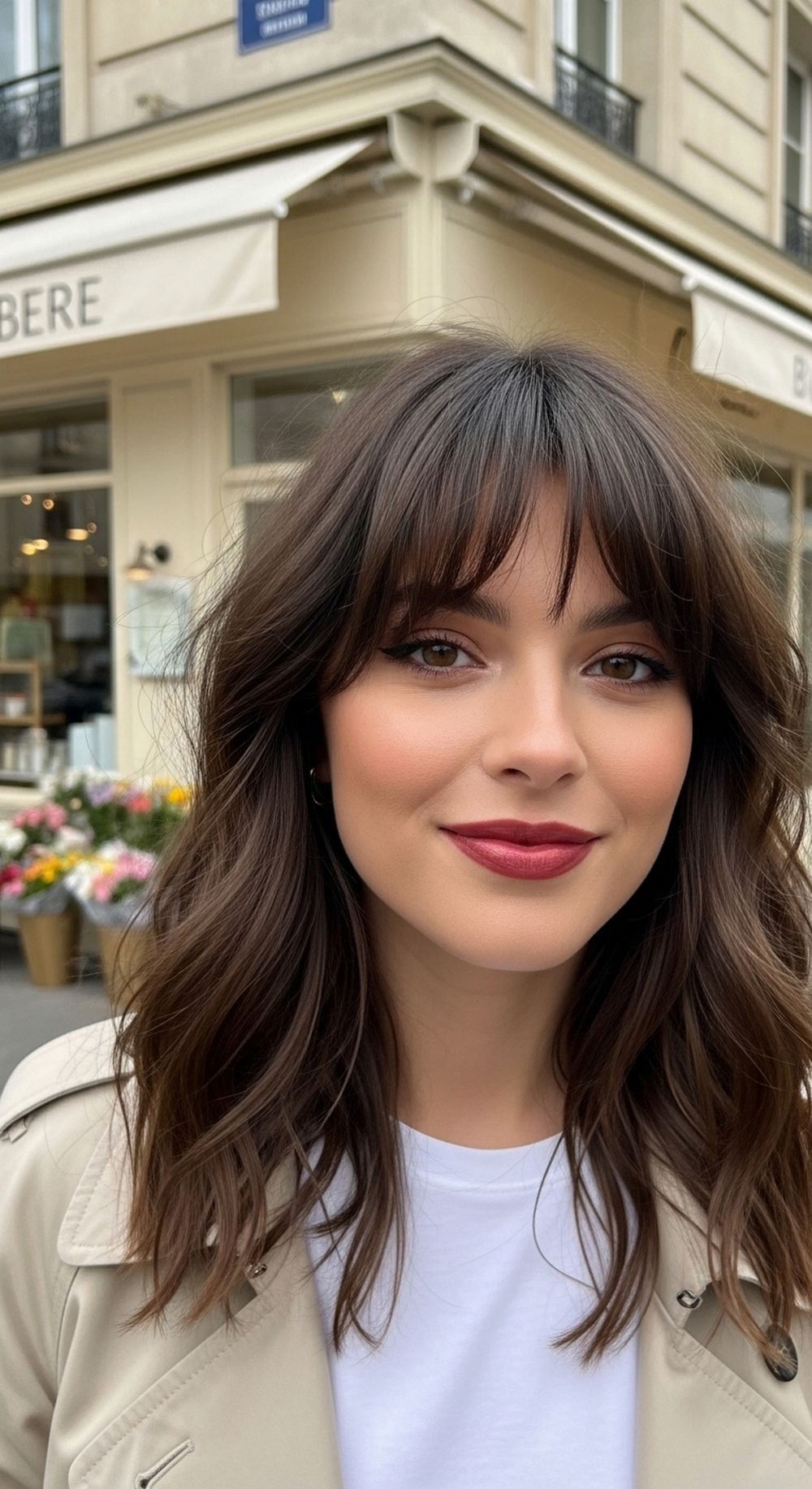 Messy French-Girl Birkin Bangs Hairstyle